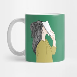 Woman Book Reader Nerd Girl Mug